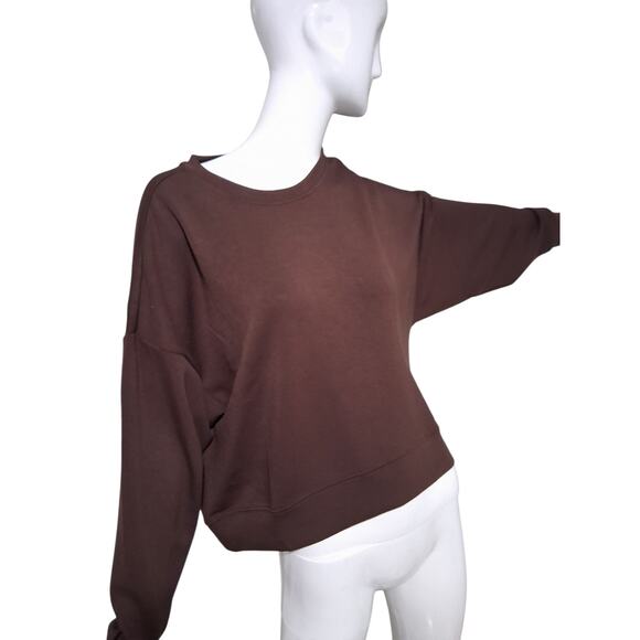 Scoop Womens size M Ultimate Scubaknit Cropped Grungecore Sweatshirt Drop Sleeve - Picture 3 of 11